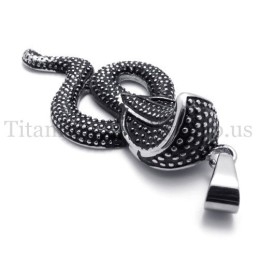 Pendentif En Titane Black King Cobra