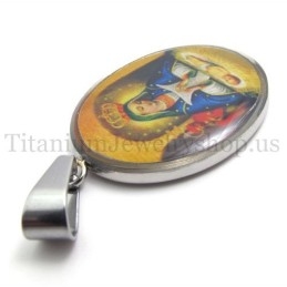 Pendentif En Titane De La Série Madonna Et Jésus