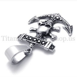 Pendentif En Titane Ancre De Bateau Pirate