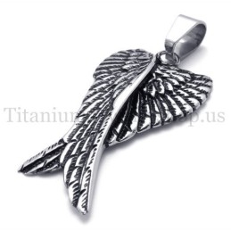 Pendentif Ailes D'Aigle En Titane Tendance