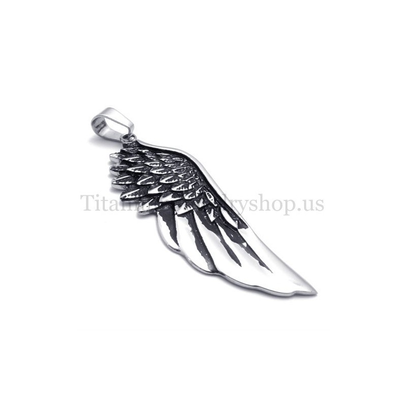 Pendentif En Titane Pur Pour Homme, Modèle Wings Pendentif En Titane Pur Pour Homme, Modèle Wings