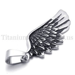 Pendentif En Titane Pur Pour Homme, Modèle Wings