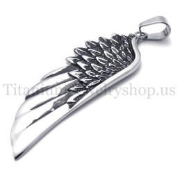 Pendentif En Titane Pur Pour Homme, Modèle Wings