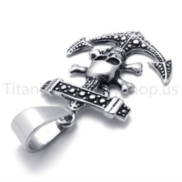 Nouveau Pendentif Classique En Titane Représentant Une Ancre De Bateau Pirate