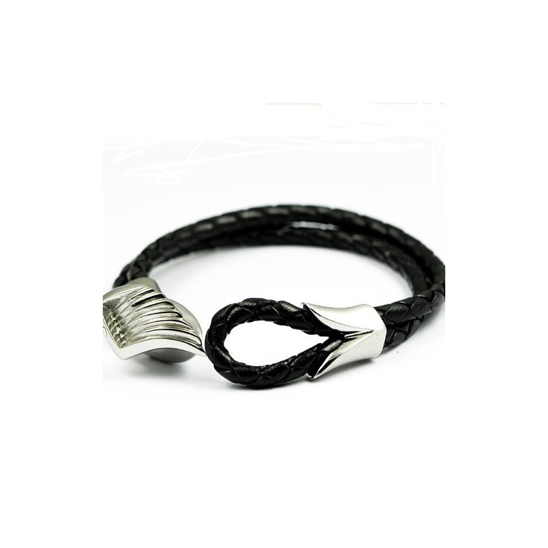 Bracelet En Cuir Et Titane Bracelet En Cuir Et Titane