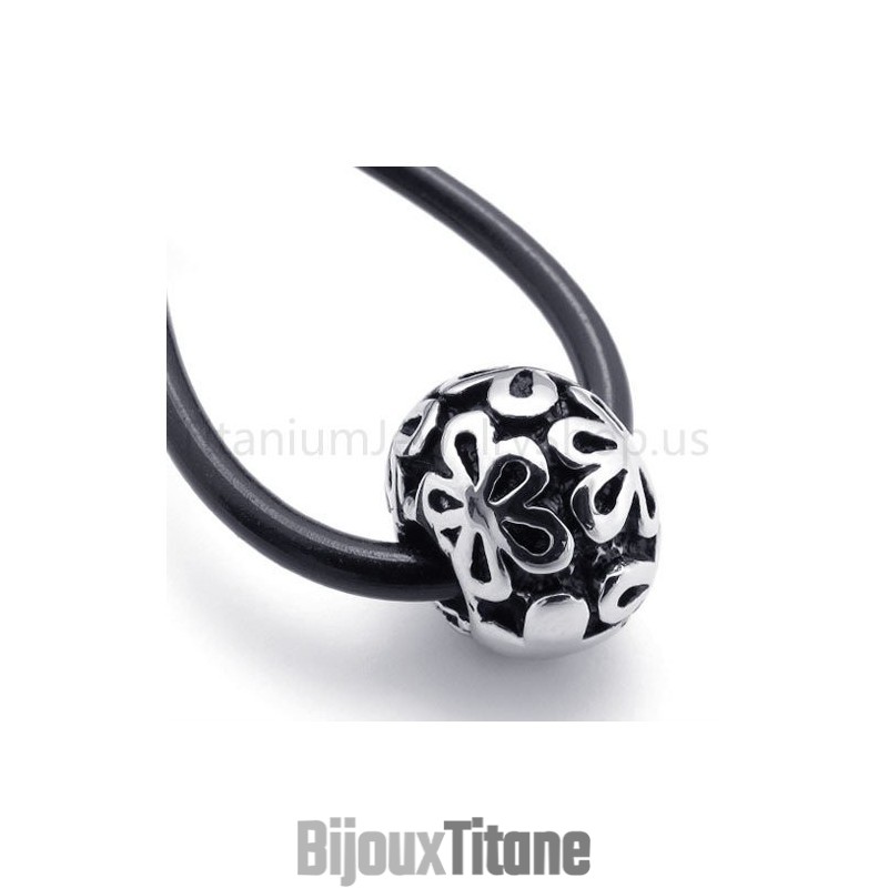 Nouveau Pendentif Classique En Titane Porte-Bonheur Avec Perle