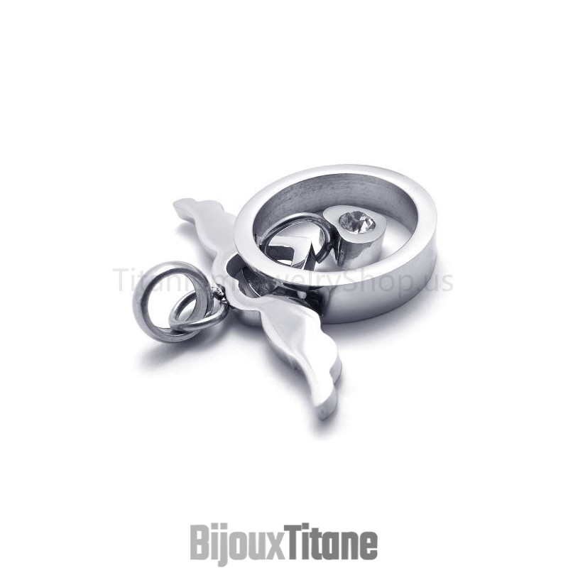 Nouveau Joli Pendentif En Titane Argenté Nouveau Joli Pendentif En Titane Argenté