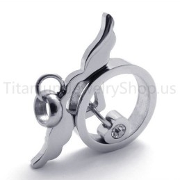 Nouveau Joli Pendentif En Titane Argenté