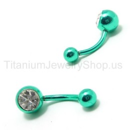 Mini Boucles D'Oreilles En Titane Incrustées De Diamants