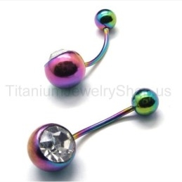 Boucles D'Oreilles Mini-Diamants Incrustées De Titane De Couleur