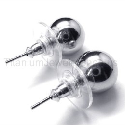 Boucles D'Oreilles En Titane Poli Pour Appareil Photo