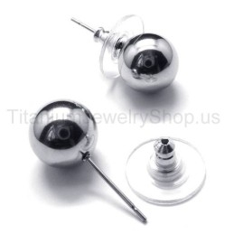 Boucles D'Oreilles En Titane Poli Pour Appareil Photo