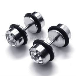 Boucles D'Oreilles En Titane Avec Barre