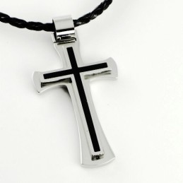 Pendentif Croix Pour Homme En Titane Pur 01