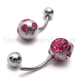 Boucles D'Oreilles Fines En Titane Et Diamant Violet