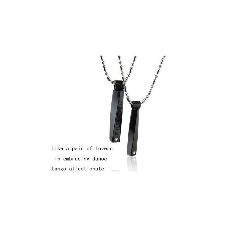 Pendentif Couple Amoureux En Titane Pur Tango Affectueux Pendentif Couple Amoureux En Titane Pur Tango Affectueux