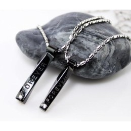 Pendentif Couple Amoureux En Titane Pur Tango Affectueux