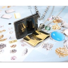 Collier De Couple Amoureux En Titane Pur Avec Prière Biblique