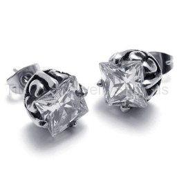 Boucles D'Oreilles Rétro En Titane