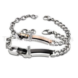 Bracelets D'Amoureux En Titane Love Forever