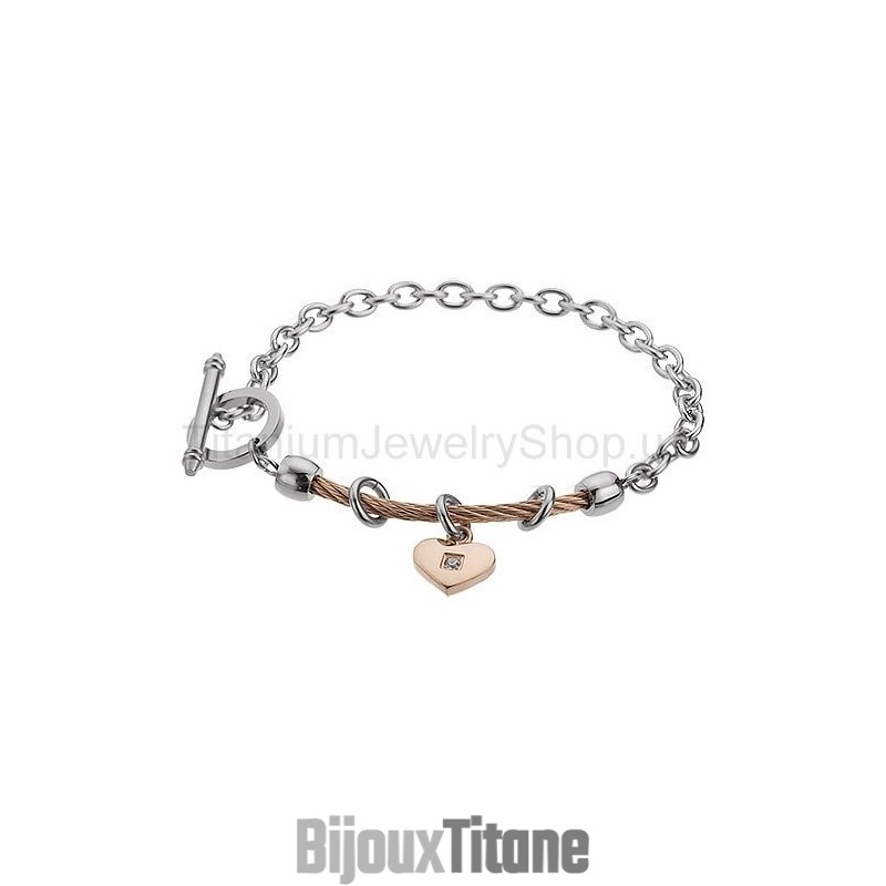 Bracelet Câble En Titane Sweetheart Bracelet Câble En Titane Sweetheart