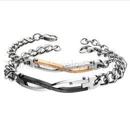 Bracelets D'Amoureux En Titane « Je Suis Né Pour T'Aimer »