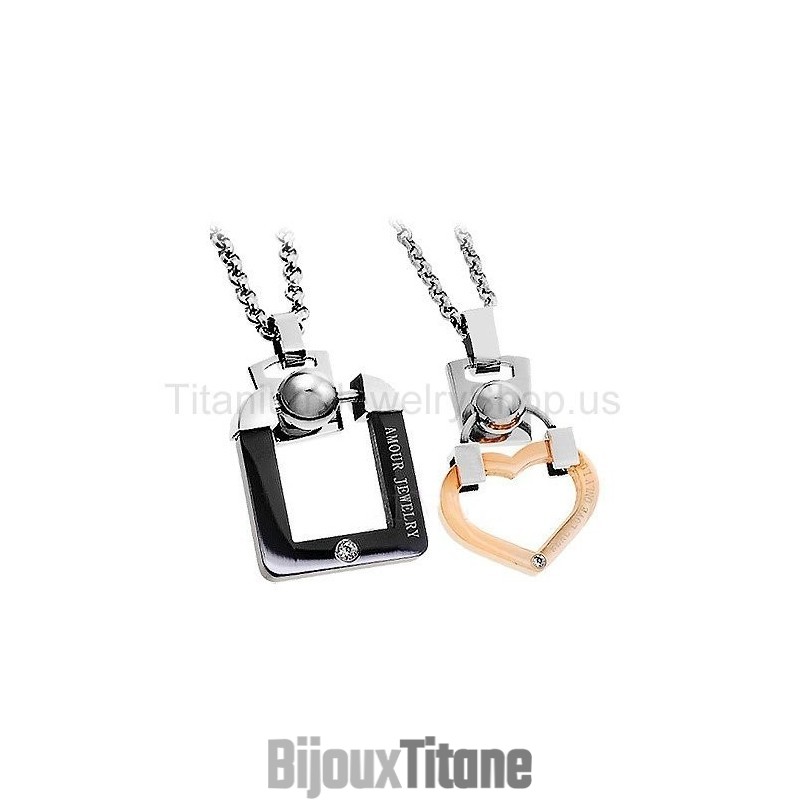Pendentifs Amoureux Du Titane