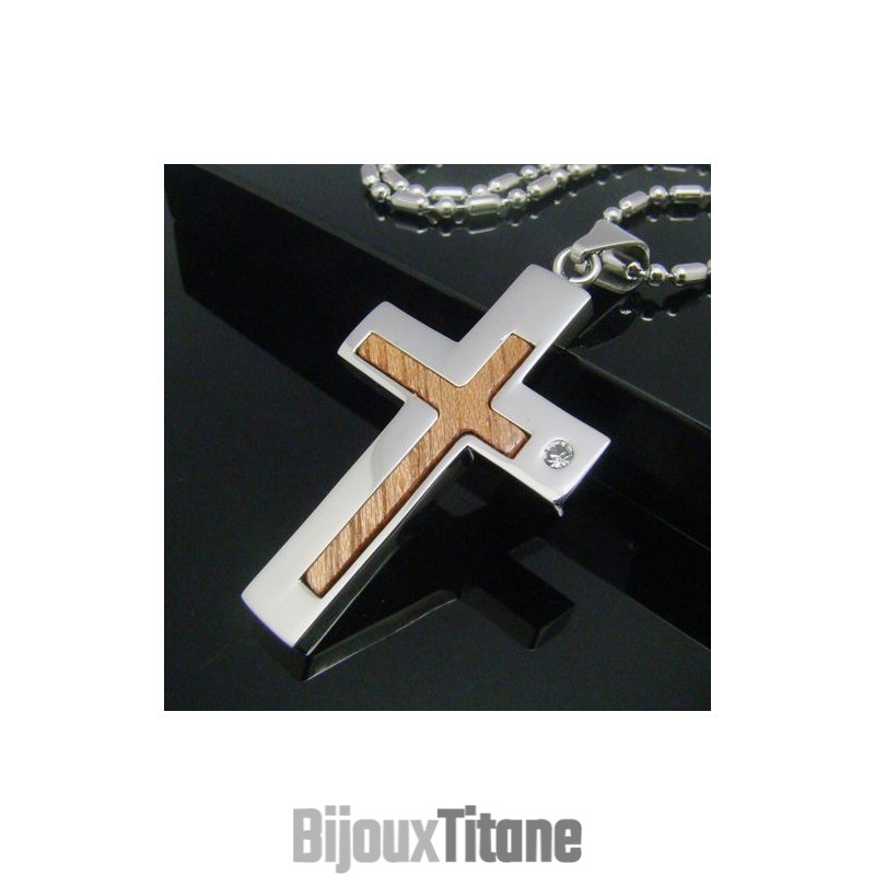 Pendentif Cool Man Shining Cross En Titane Pur Pendentif Cool Man Shining Cross En Titane Pur