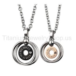 Pendentifs En Titane Pour Amoureux, Je Tiens Tellement À Toi