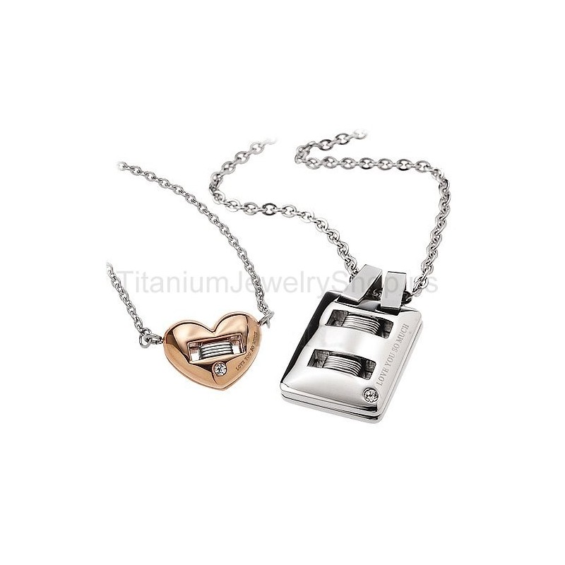 Pendentifs Amoureux En Titane « Je T'Aime Tellement » Pendentifs Amoureux En Titane « Je T'Aime Tellement »