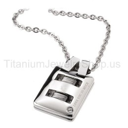 Pendentifs Amoureux En Titane « Je T'Aime Tellement »