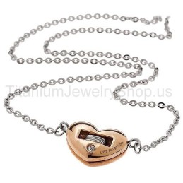 Pendentifs Amoureux En Titane « Je T'Aime Tellement »