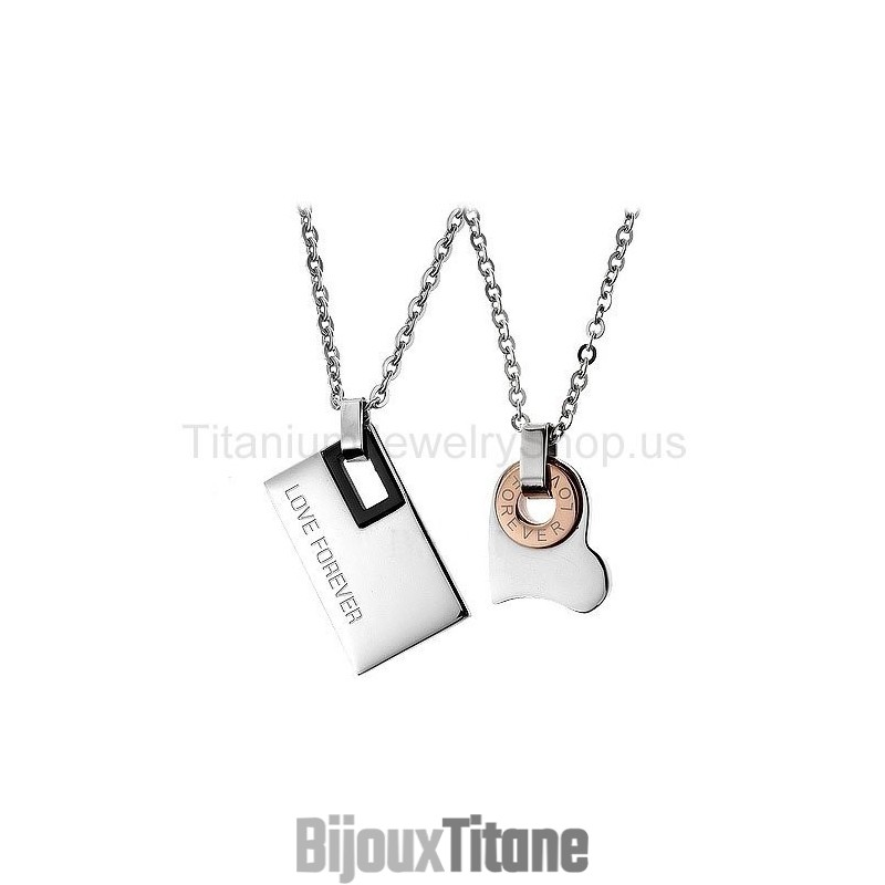 Pendentifs Amoureux En Titane Love Forever Pendentifs Amoureux En Titane Love Forever