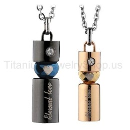 Pendentifs Amoureux En Titane Eternal Love