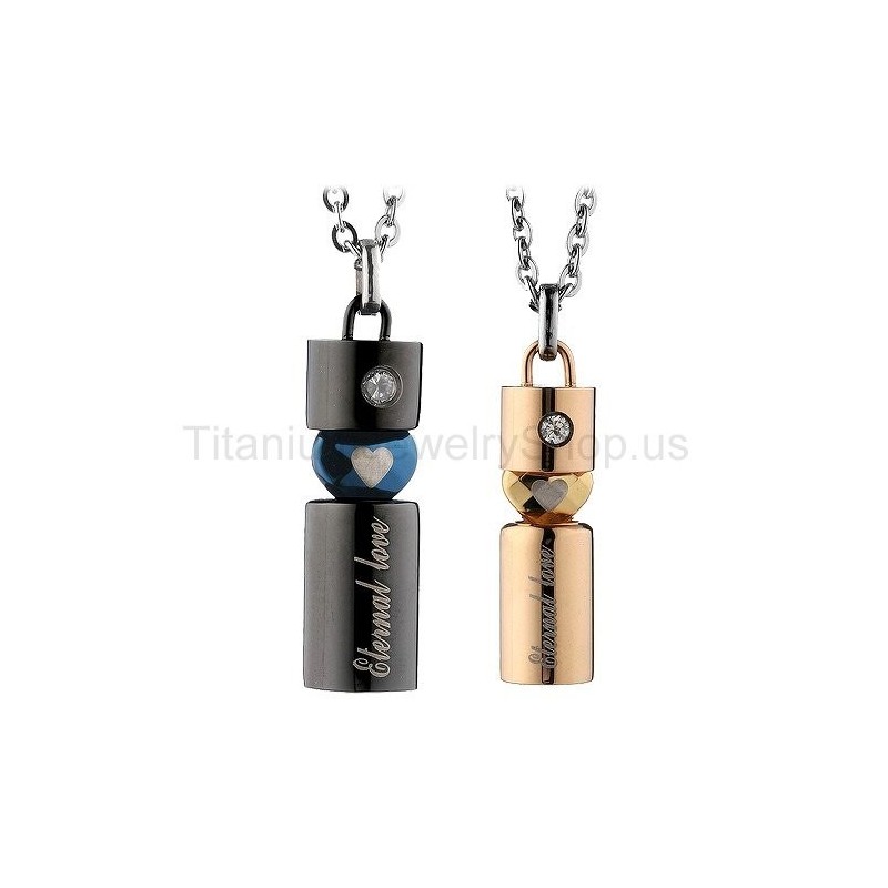 Pendentifs Amoureux En Titane Eternal Love Pendentifs Amoureux En Titane Eternal Love