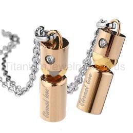 Pendentifs Amoureux En Titane Eternal Love