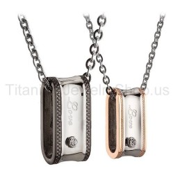 Pendentifs Amoureux En Titane