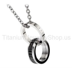 Pendentifs Amoureux En Titane Eternal Love