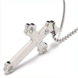 Pendentif Croix En Argent Et Titane Pur Pour Homme Cool