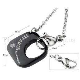 Pendentifs En Titane Pour Amoureux, Cœurs Connectés