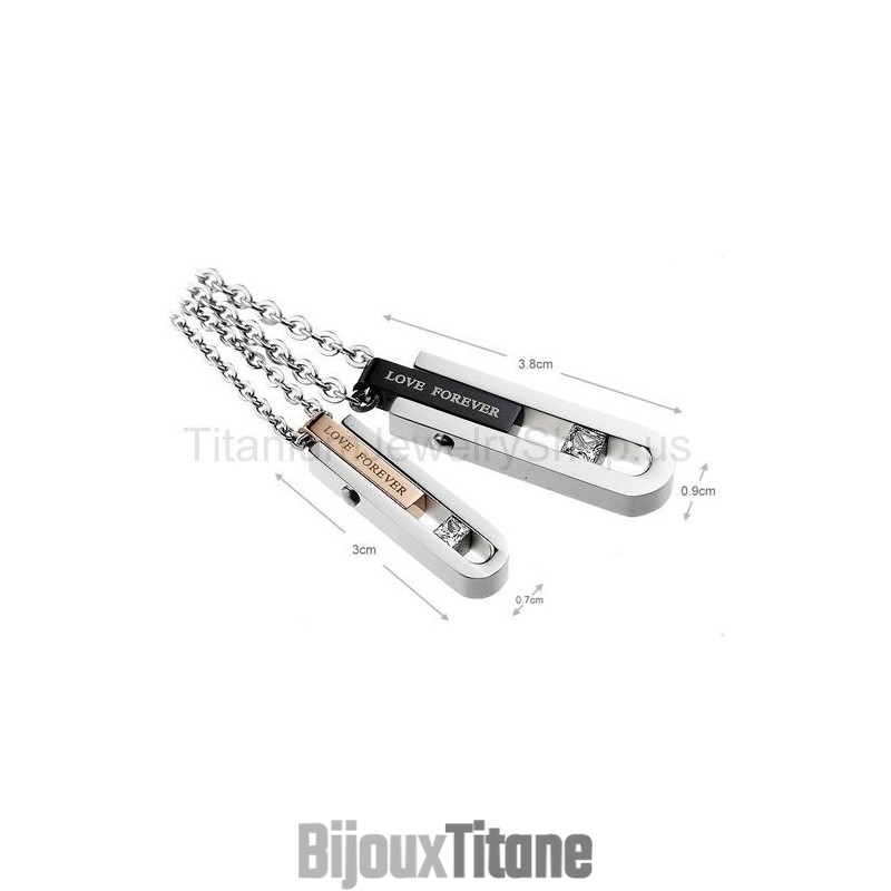 Pendentifs Amoureux En Titane Love Forever Pendentifs Amoureux En Titane Love Forever