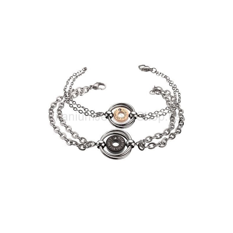 Bracelets D'Amoureux En Titane « Je Tiens Tellement À Toi »