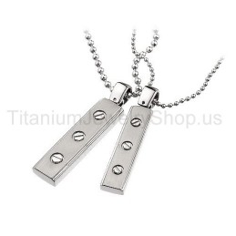 Pendentifs Amoureux En Titane Pur