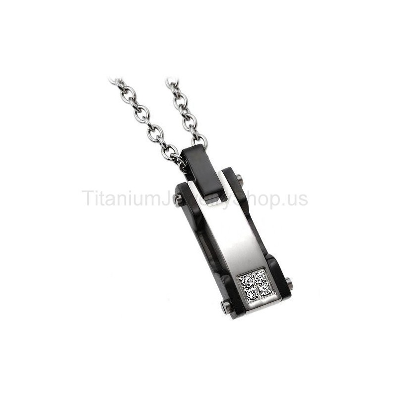 Pendentif En Titane Noir