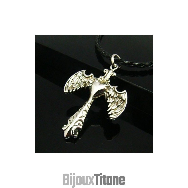 Collier Pendentif Croix En Titane Pur Pour Homme Cool, Cadeau