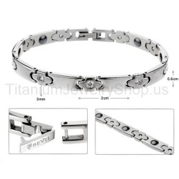 Bracelet En Titane Pour Femme De 7 Pouces