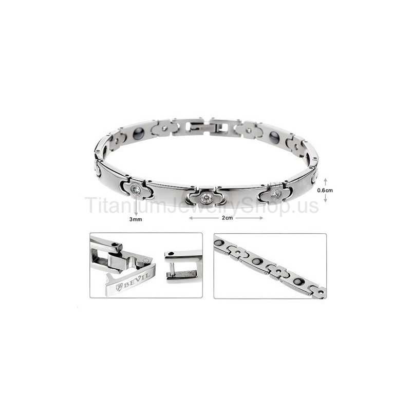 Bracelet En Titane Pour Femme De 7 Pouces Bracelet En Titane Pour Femme De 7 Pouces