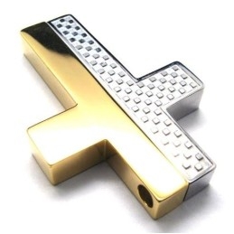 Pendentif Croix En Acier Titane Pour Homme (Chaîne Offerte)