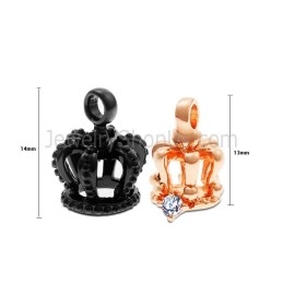 Pendentifs Pour Amoureux « Keep Me In Your Heart » En Titane, Or Rose Et Noir, Avec Strass Et Chaînes Offertes, C603
