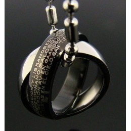 Collier Pendentif Croix Bible Unique En Titane Pur Pour Homme